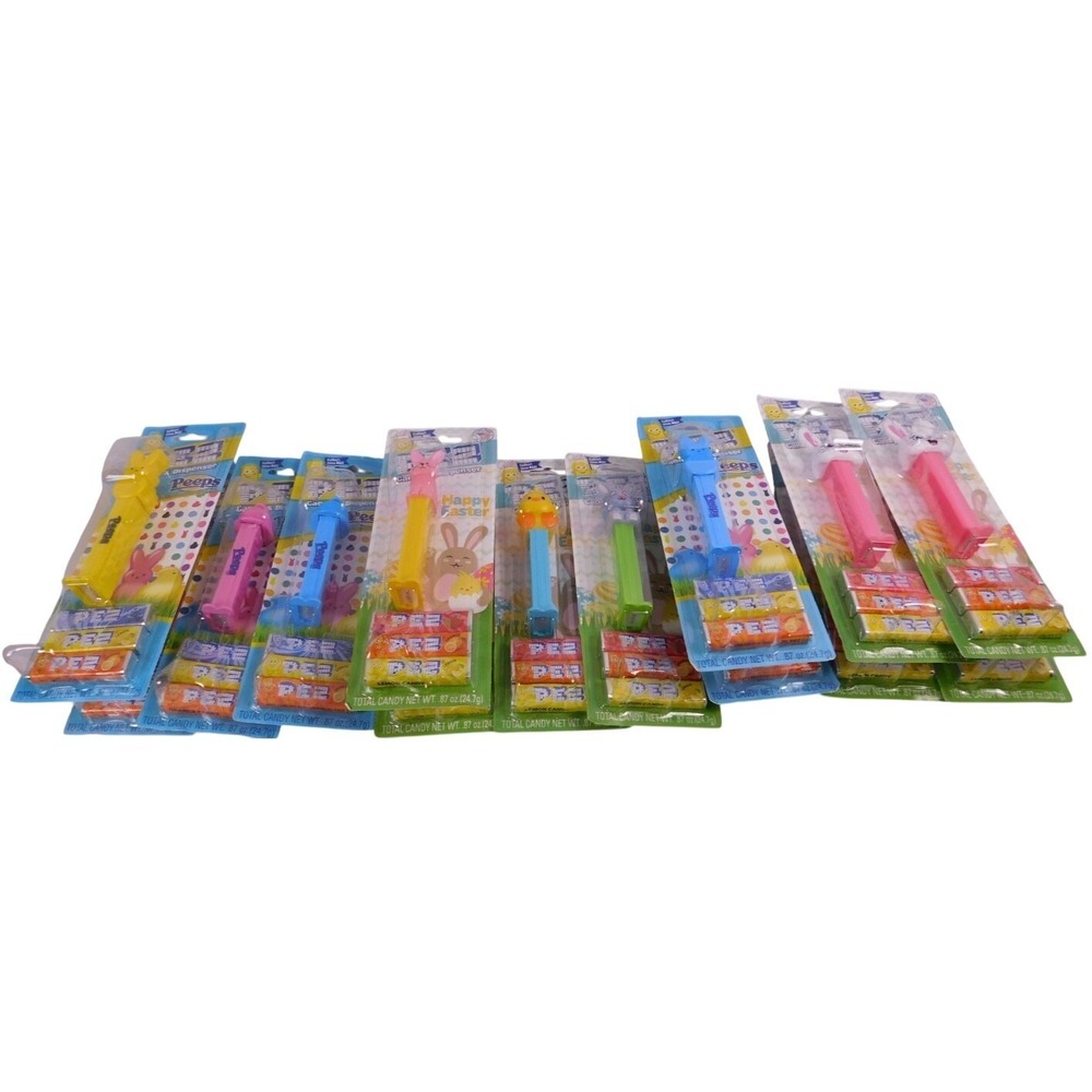 2025 Easter Themed PEZ Lot 14 total Bunnies and Chicks New HG8-180